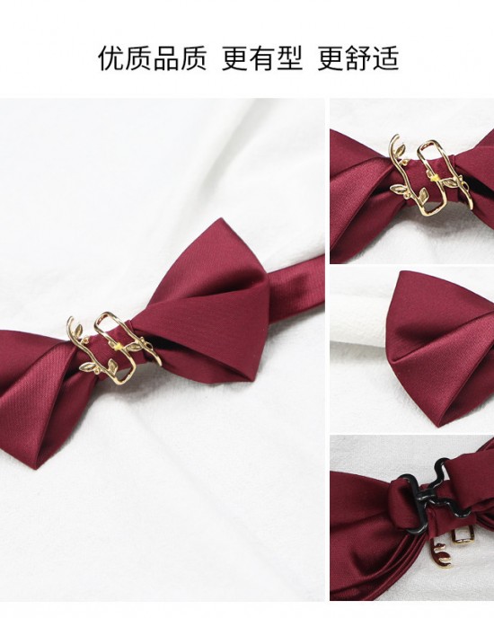 Formal men's groom wedding bow ties, groomsmen wedding tuxedos, and British-style bow ties are available in black, burgundy, and blue. Formal men's groom wedding bow ties, groomsmen wedding tuxedos, and British-style bow ties are available in black, burgundy, and blue.