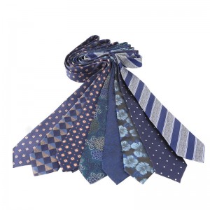 Lei'er new blue series 8cm polyester business suit jacquard ties, bulk tie manufacturers in stock