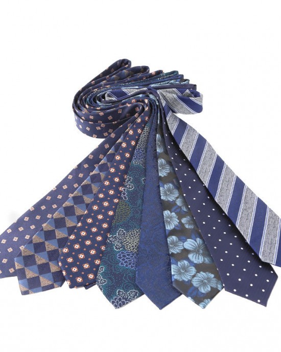 Lei'er new blue series 8cm polyester business suit jacquard ties, bulk tie manufacturers in stock