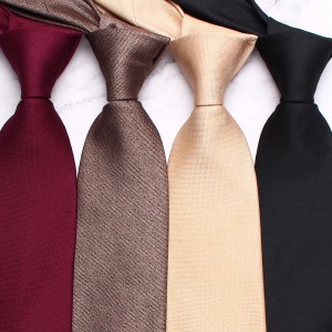 Lei'er solid color ties, new business casual men's tie accessories, 8cm hand-tied solid color ties, manufacturers.