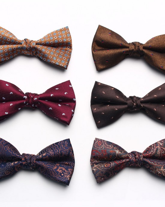 New Yarn-Dyed Jacquard Men's Bow Ties, Business Fashion Polyester Silk Groom & Groomsmen Wedding Bow Ties, Wholesale & In Stock New Yarn-Dyed Jacquard Men's Bow Ties, Business Fashion Polyester Silk Groom & Groomsmen Wedding Bow Ties, Wholesale & In Stock