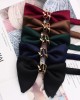 Smooth Solid Color Large Bow Ties with Metal Decorative Buckles, Men's and Women's Wedding Accessories, Bow Ties and Collars Smooth Solid Color Large Bow Ties with Metal Decorative Buckles, Men's and Women's Wedding Accessories, Bow Ties and Collars
