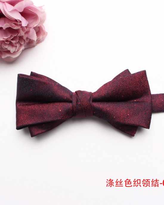 Lei'er men's red wedding bow ties, casual bow ties, groom's and groomsmen's bow ties, business-style, manufacturer wholesale Lei'er men's red wedding bow ties, casual bow ties, groom's and groomsmen's bow ties, business-style, manufacturer wholesale