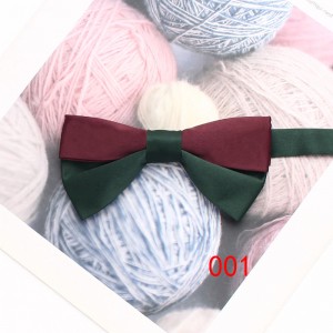 Lei'er new double-layered Korean-style men's bow tie, jacquard double-layered bow tie, in stock, wholesale