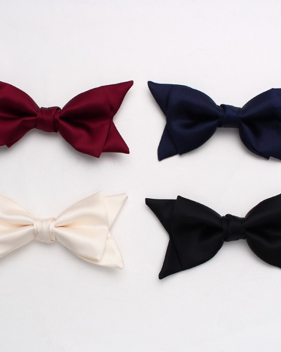 Lei'er new solid color double-layer bow tie, men's business fashion, British-style suit accessories, wedding bow tie in stock. Lei'er new solid color double-layer bow tie, men's business fashion, British-style suit accessories, wedding bow tie in stock.